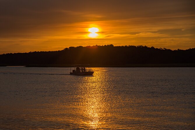 90 minute Hilton Head Sunset Dolphin Cruise - On-board value: water, bar, and the small-boat feel