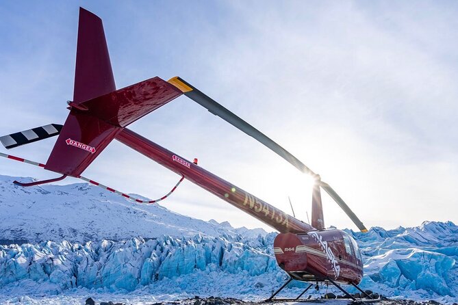 Alaska Helicopter Tour with Glacier Landing - 60 mins - ANCHORAGE AREA - Glacier landing and ice time, summer hike vs winter ice-formation walk