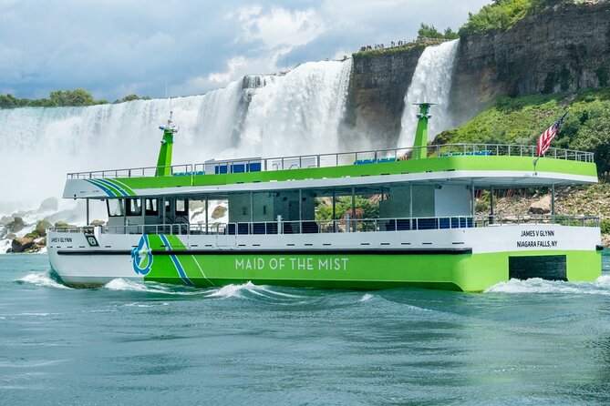 All Inclusive Niagara Falls USA Tour W/Boat Ride,Cave & Much MORE - Maid of the Mist: the famous spray, ponchos, and the winter swap