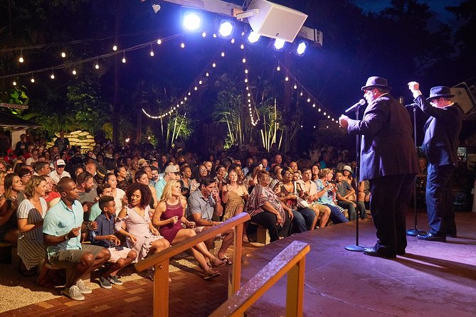 All You Can Eat BBQ Dinner and Show at Tropical Isle with Sightseeing Cruise - The show at the end of dinner: comedy, juggling, singing, and fire