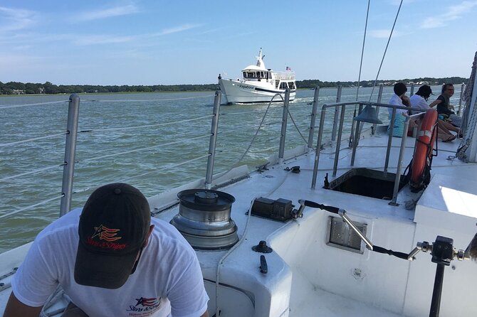 America's Cup 12-Meter Yacht Afternoon Sail from Hilton Head - Hands-on sailing: steering, sails, and crew interaction