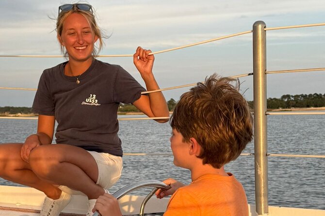 America's Cup 12-Meter Yacht Afternoon Sail from Hilton Head - Deck seating, sun, and comfort tips for a cushioned sail
