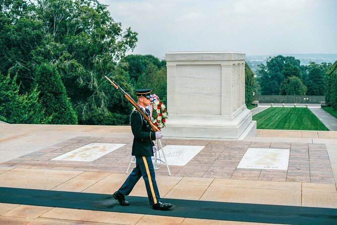Arlington National Cemetery Walking Tour & Changing of the Guards - The Changing of the Guard at the Tomb of the Unknown Soldier, set up for real viewing