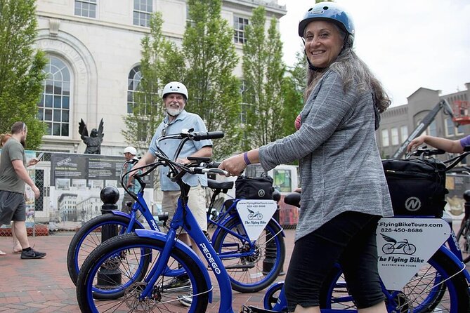 Asheville Historic Downtown Guided Electric Bike Tour with Scenic Views - Stop 4: Sunset Terrace, downtown skyline meets Blue Ridge drama
