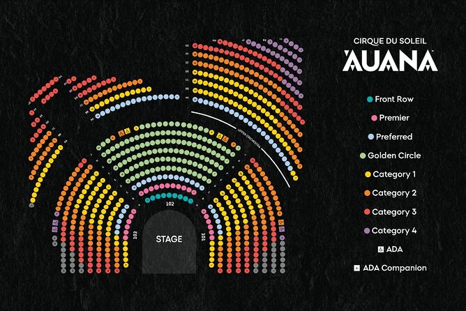 'Auana by Cirque du Soleil at the Waikiki Beachcomber Hotel - Seats and sightlines, the practical way to choose