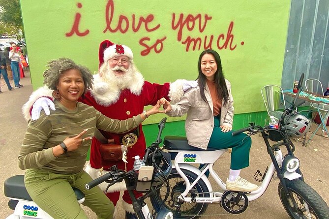 Austin Good Vibes E-Bike Tours - Lady Bird Lake and Pfluger Pedestrian Bridge: the view that balances the photos