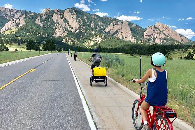 Best of Boulder E-Bike Tour - A mountaintop research facility vista and Folsom Field