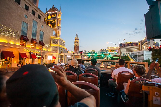 Big Bus Las Vegas: Sightseeing Night Tour by Open-Top Bus - Digital narration, drivers, and what the group size means