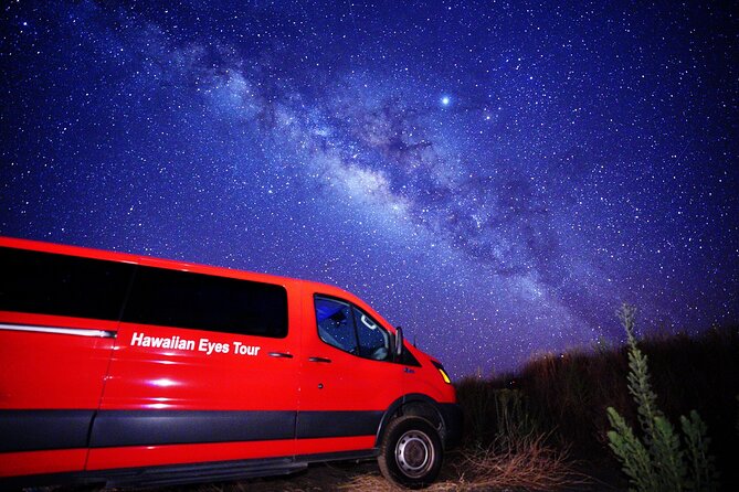 Big Island: Mauna Kea Summit Tour with Free Night Star Photo - Stargazing after dark: refractor telescope and laser-pointer constellations