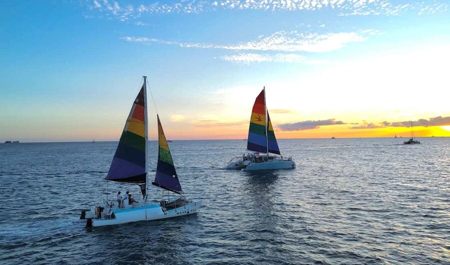 Board from Waikiki Beach: Scenic Sunset Sail on the Hāwea - What a 90-Minute Waikiki Sunset Sail Feels Like