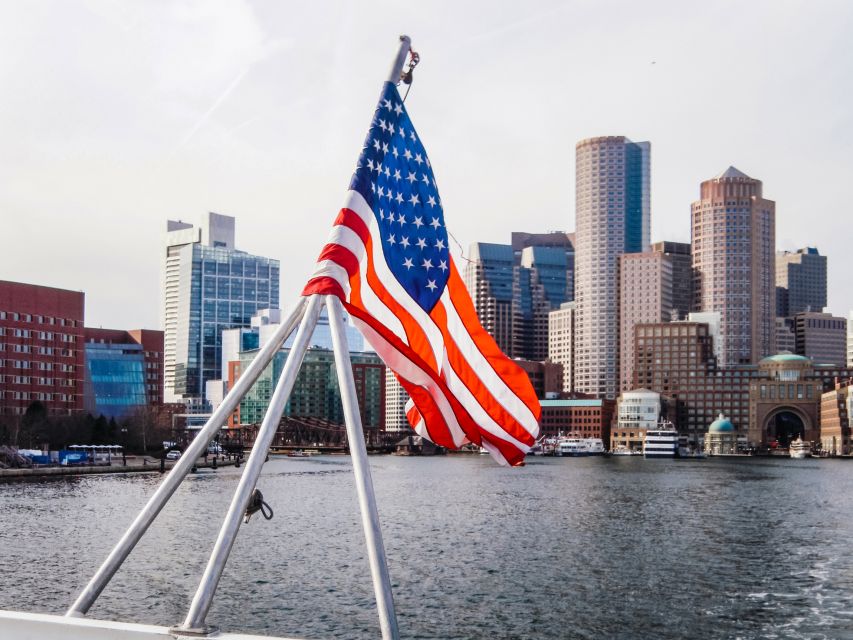 Boston: Boston Harbor Sunset Cruise - Boat Comfort and the Onboard Bar at Dusk