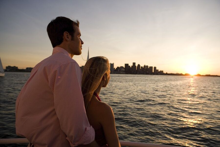 Boston: City Cruises Sunset Skyline Cruise with Commentary - USS Constitution Cannon Salute: The Moment You Wait For