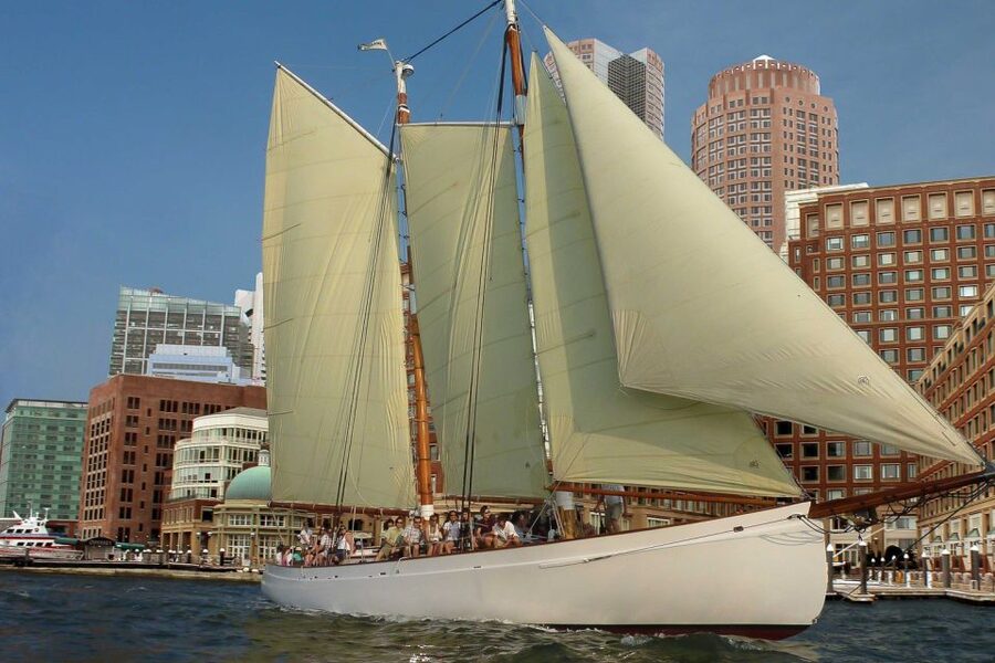 Boston: Harbor Champagne Sunset Sail from Rowes Wharf - The route around Boston Harbor: what you see and why it matters