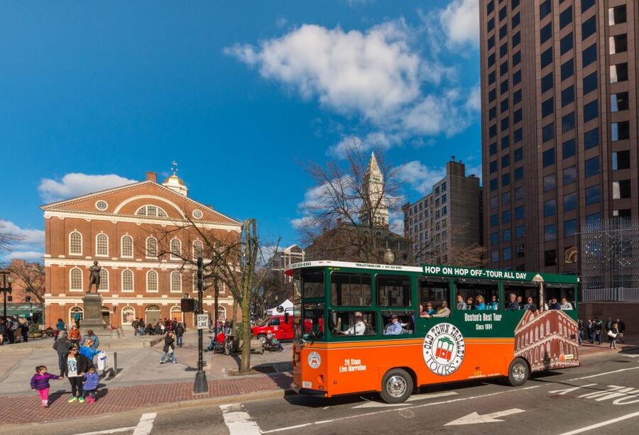Boston: Hop-on Hop-off Old Town Trolley Tour - The Green City Tour loop: from Faneuil Hall to the North End
