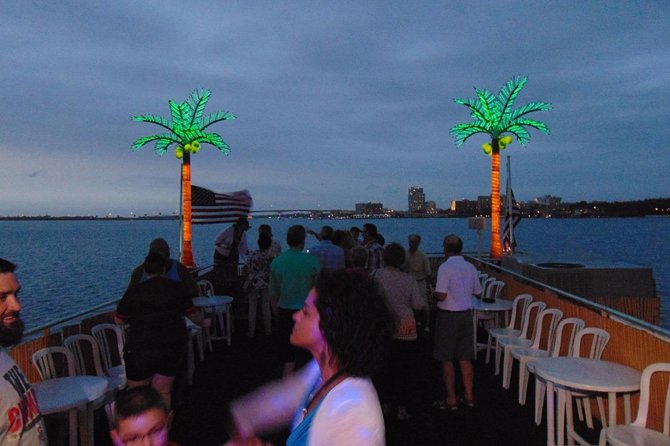 Calypso Queen Tropical Party Buffet Cruise - Stop 1: Clearwater Beach, dockside before and after