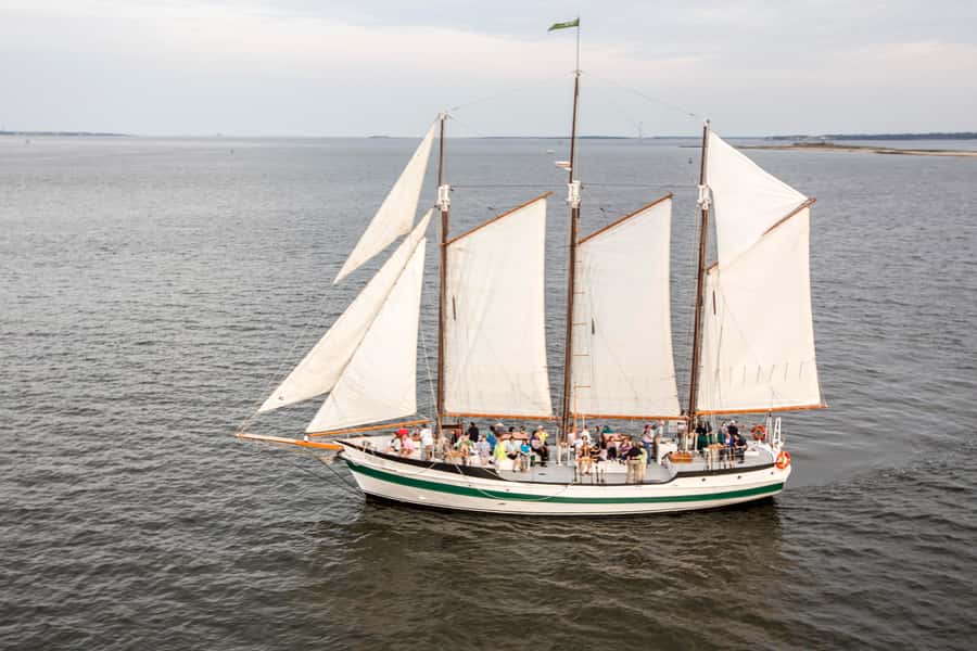 Charleston: Schooner Sailing Harbor Tour & Dolphin Watch - Boarding the Schooner Pride: what you’ll feel once you’re on deck