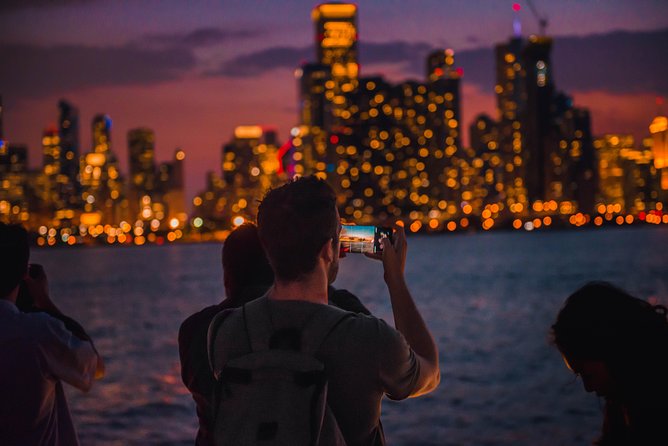 Chicago By Night River & Lake Cruise - Lake Michigan portion: watching the skyline spread out