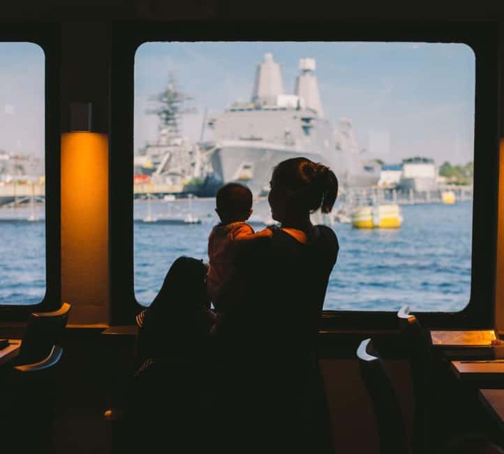 City Cruises Norfolk: Lunch, Brunch, or Dinner Buffet Cruise - Elizabeth River views, Norfolk skyline, and spotting Navy ships
