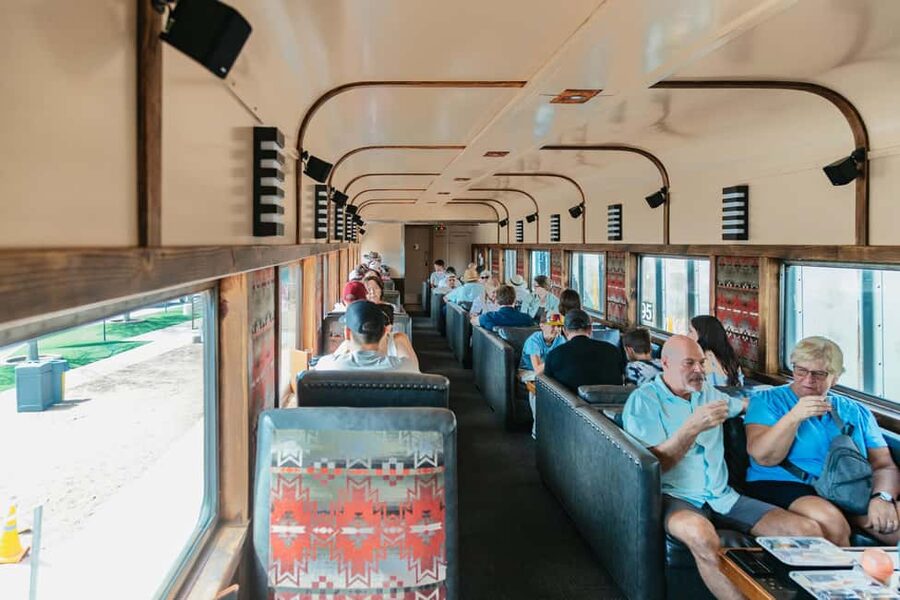 Clarkdale: Verde Canyon Railroad Train Ticket - The food, champagne toast, and how seat service changes the whole trip