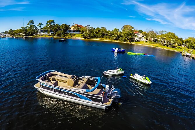 Crab Island Pontoon Boat Rentals - Crab Island anchoring time: fun, but expect a learning curve