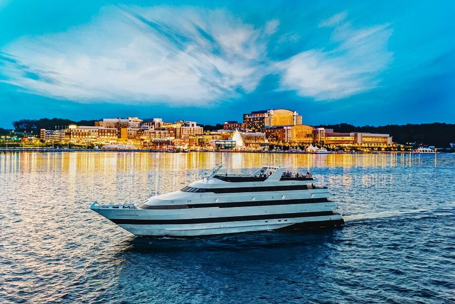DC: City Cruises Buffet Brunch, Lunch, or Dinner Cruise - The Potomac route in real life: Reagan National to the Jefferson Memorial