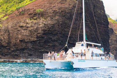 Deluxe Na Pali Sunset Snorkel Tour on the Lucky Lady