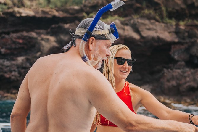 Deluxe Snorkel & Dolphin Watch Aboard a Luxury Catamaran from Kailua-Kona - The Boat’s Water Toys Make This Tour More Than Just Snorkeling