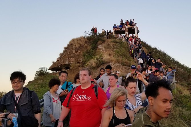 Diamond Head Crater - The steep staircase to the 760-foot summit views