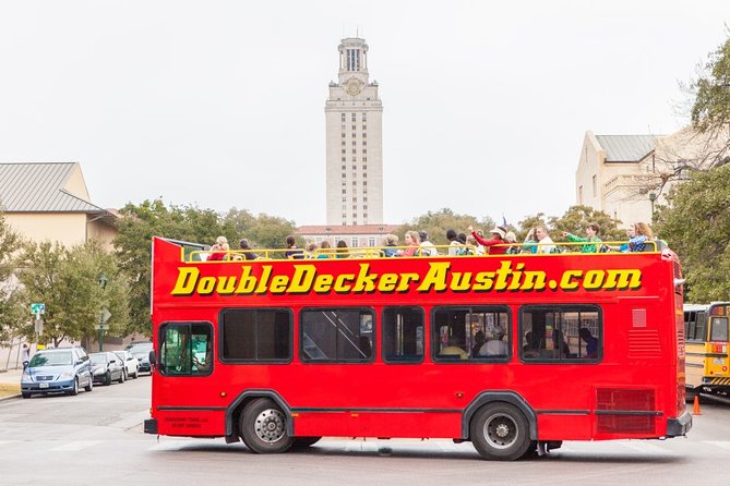 Double Decker Austin Single Loop Sightseeing Tour - Art and research stops at Blanton Museum and the Ransom Center