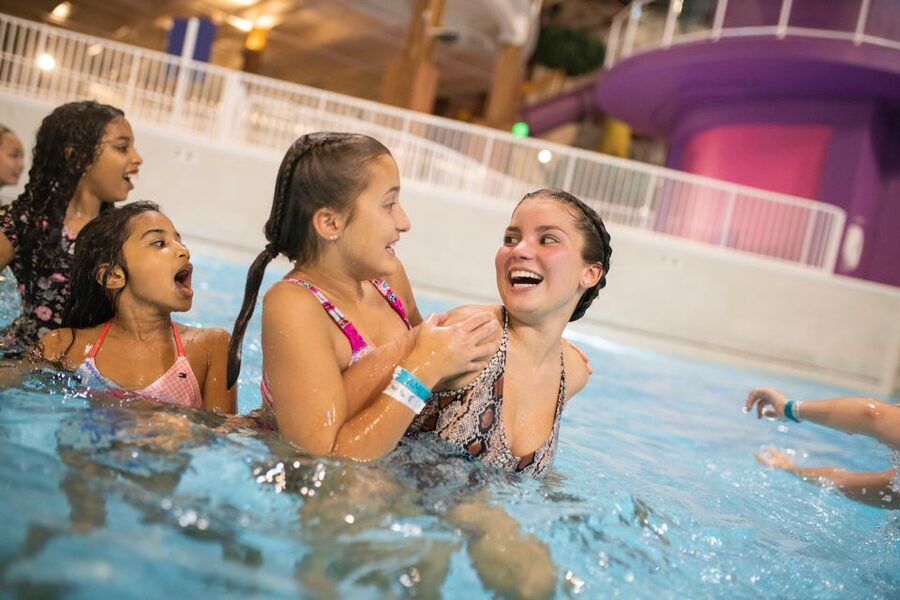 East Rutherford: Dreamworks Indoor Water Park Entry Ticket - Total Pro rides: trapdoors, funnels, and high-speed bodies