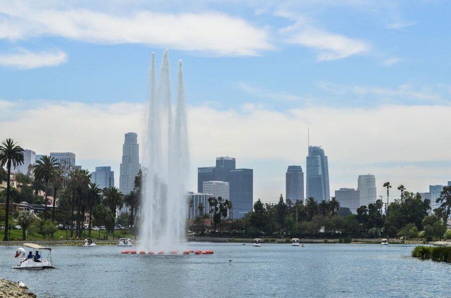 Echo Park Lake: Swan Pedal Boat Rental - The Phone Game: Find & Seek on the QR Code