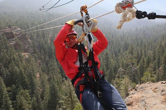 Fins Course Scenic Zipline Tour - Seven Falls ziplining, but with real variety in every step