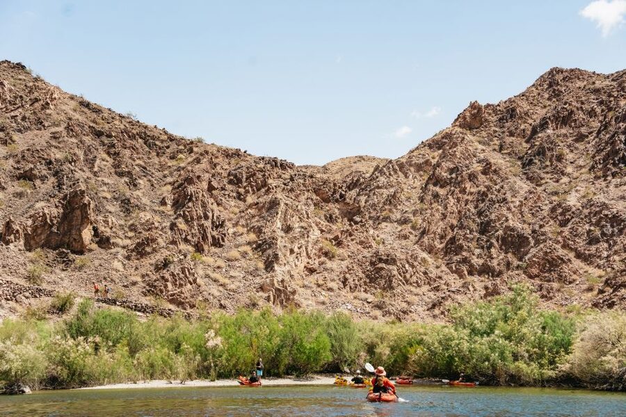 From Las Vegas: Black Canyon Half-Day Kayak Tour - The historic overlook, river uses, and the 100-year gauging station