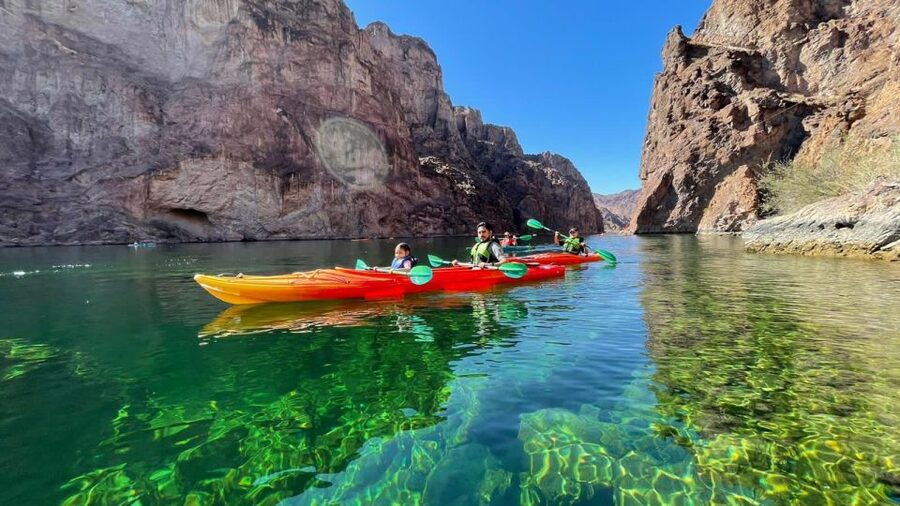 From Las Vegas: Emerald Cave Guided Kayak Tour with Shuttle - Lake Mead National Recreation Area viewpoints before you hit the river