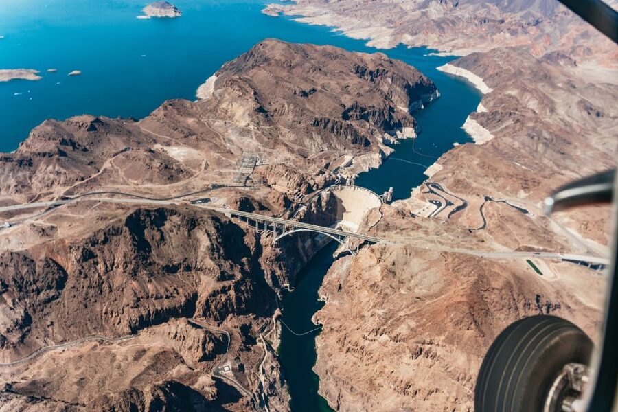 From Las Vegas: Grand Canyon Helicopter Air Tour - Over Lake Mead and Hoover Dam, then toward the West Rim’s desert terrain