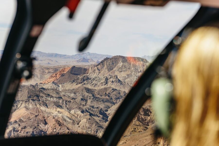 From Las Vegas: Grand Canyon Helicopter Tour with Champagne - The big approach: Fortification Hill, an extinct volcano, then down to the canyon floor