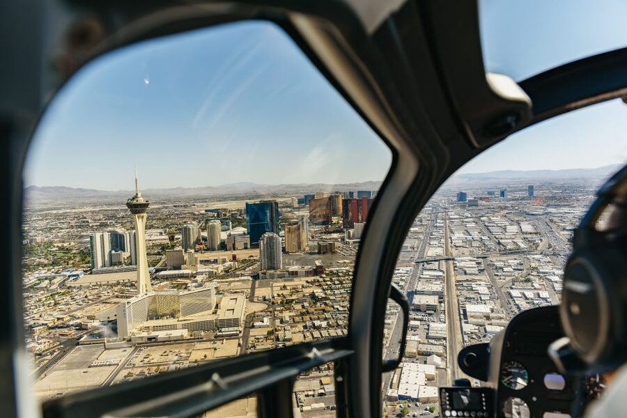 From Las Vegas: Grand Canyon Helicopter Tour with Champagne - The return route: Bowl of Fire, then flying back over Las Vegas