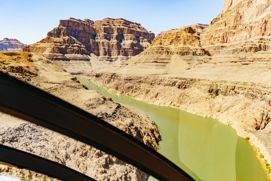 From Las Vegas: Grand Canyon Helicopter Tour with Champagne - Lake Mead to Hoover Dam: the “warm-up act” before the canyon