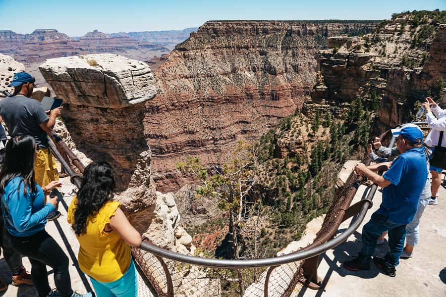 From Las Vegas: Grand Canyon South Rim Day Trip - First stop at Mather Point: your quick hit of scale