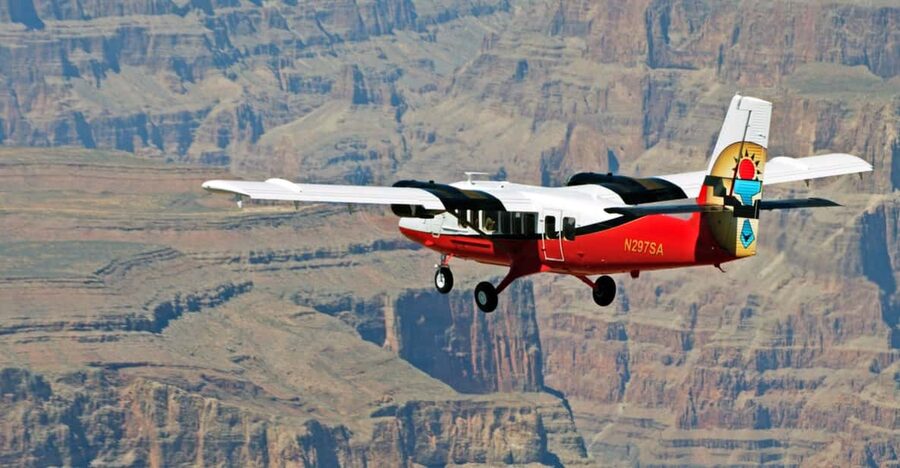 From Las Vegas: Grand Canyon West Rim Airplane Tour - Check-in reality at the air terminal, plus what to expect on the plane