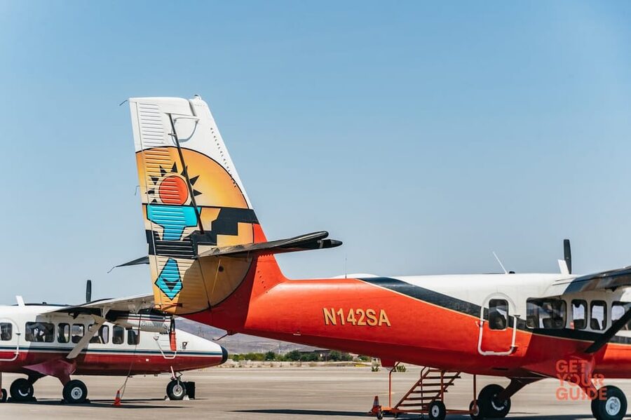 From Las Vegas: Grand Canyon West Rim Airplane Tour - Grand Canyon West Rim aerial view: the 1.5 hours that matter