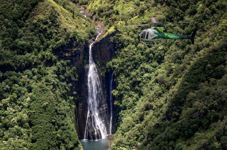 From Lihue: Kauai Sightseeing Helicopter Flight - Waimea Canyon From Above: Red and Emerald Cliffs in One View