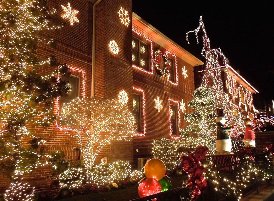 From Manhattan: 4-Hour Christmas Lights Luxury Bus Tour - Dyker Heights is the whole point, and the guide makes it click