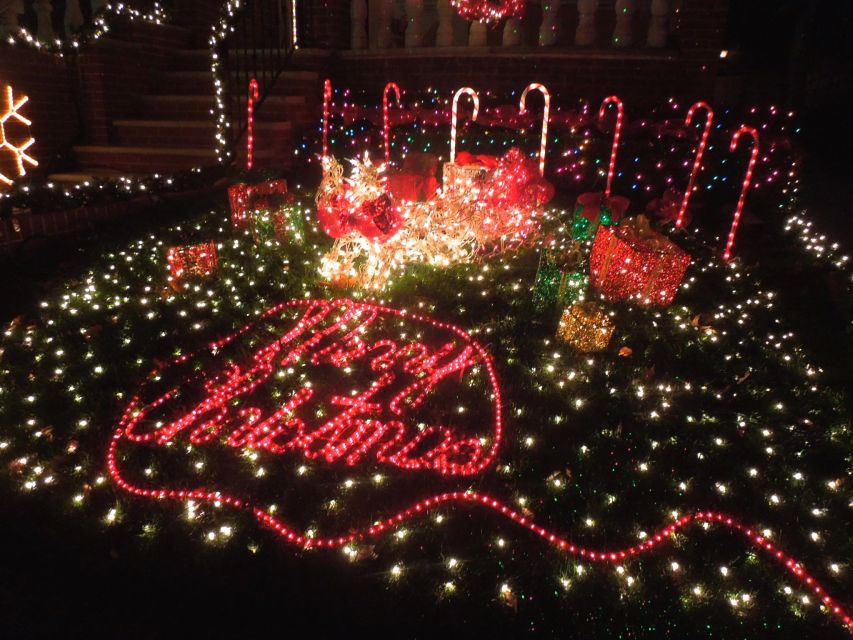 From Manhattan: 4-Hour Christmas Lights Luxury Bus Tour - Dyker Heights Christmas lights: the guided walk is where the magic happens