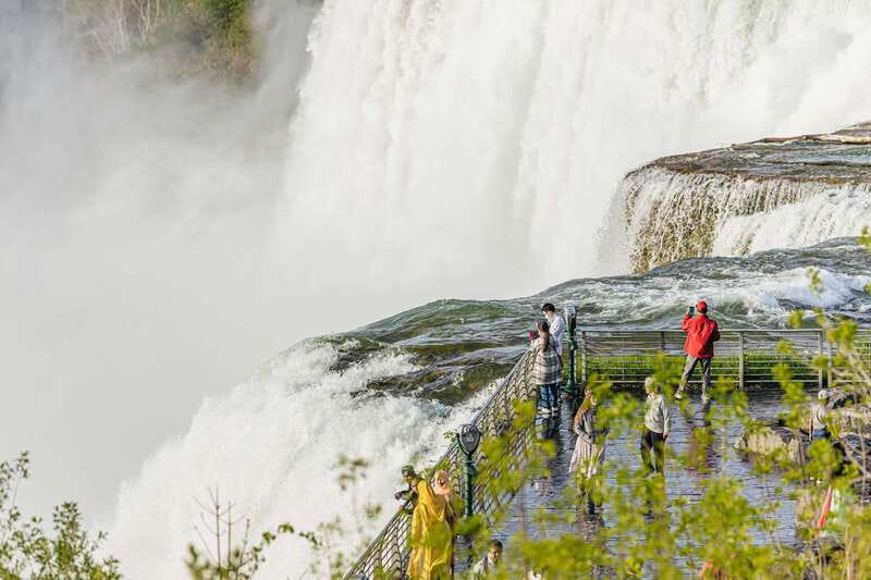 From New York City: Niagara Falls One Day Tour - Arrival on the US side: Horseshoe, American, and Bridal Veil