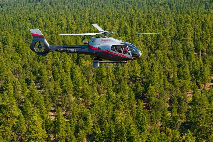 From South Rim: Grand Canyon Spirit Helicopter Tour - Colorado River colors, the Painted Desert, and Desert View Watchtower