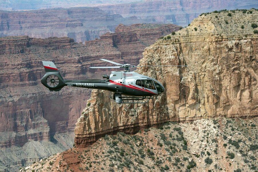 From South Rim: Grand Canyon Spirit Helicopter Tour - ECO-Star comfort: leather seats, noise reduction, and visibility that helps you stay focused