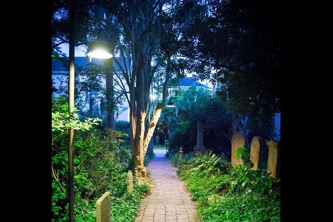 Ghosts of Charleston Night-Time Walking Tour with Unitarian Church Graveyard - Old Town Streets After Dark, Including Harbor Views