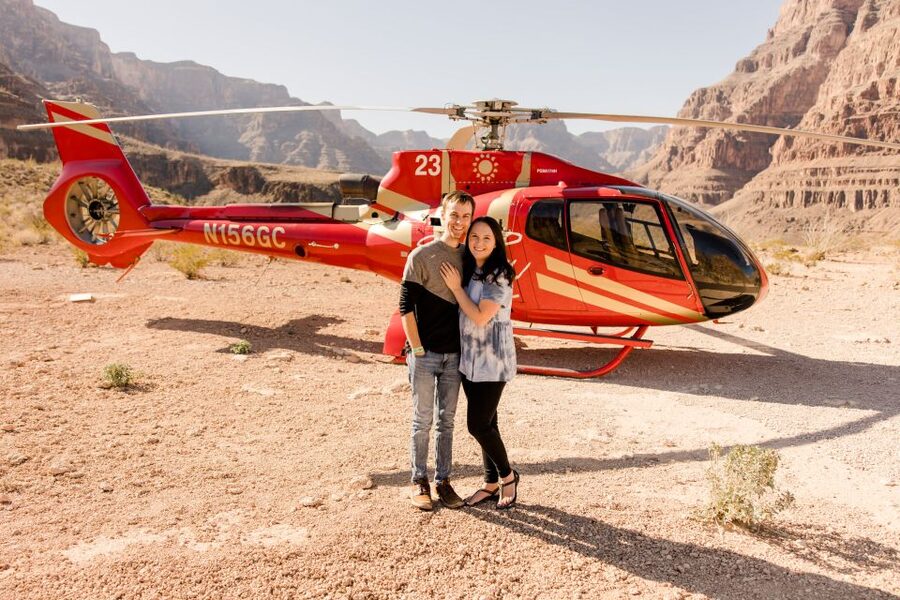 Grand Canyon Helicopter Landing Tour with Vegas Strip - Flying the Hoover Dam, Black Canyon, Lake Mead, and the Colorado River