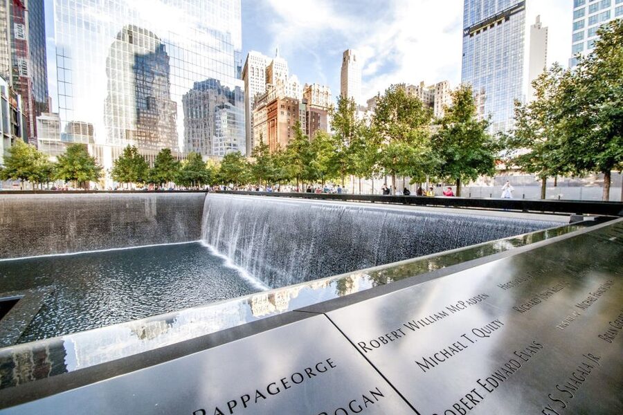 Ground Zero 9/11 Memorial Tour & Optional 9/11 Museum Ticket - The 9/11 Memorial Pools: Waterfalls, Names, and the Survivor Tree